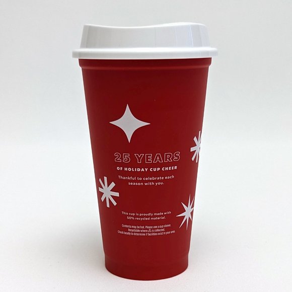 New 2022 Starbucks Reusable Holiday Red Hot Travel Cup 16oz Christmas Grande - Picture 2 of 3